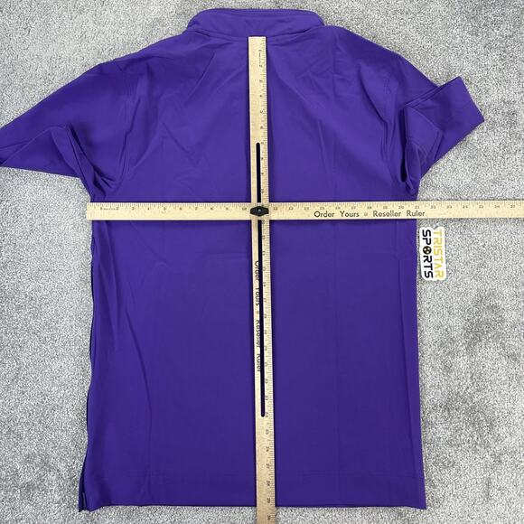 Nike Pullover Mens Small Purple 1/4 Zip Hooded Football Coaches Jacket FJ9548 - Picture 10 of 12